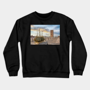 Hassan Tower in Rabat, Morocco Crewneck Sweatshirt